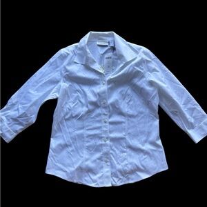 Chicos‎ White Button-Up Shirt, Size .5 - Size Small - 6, NWT Blouse